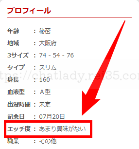 BBチャットのプロフィール欄