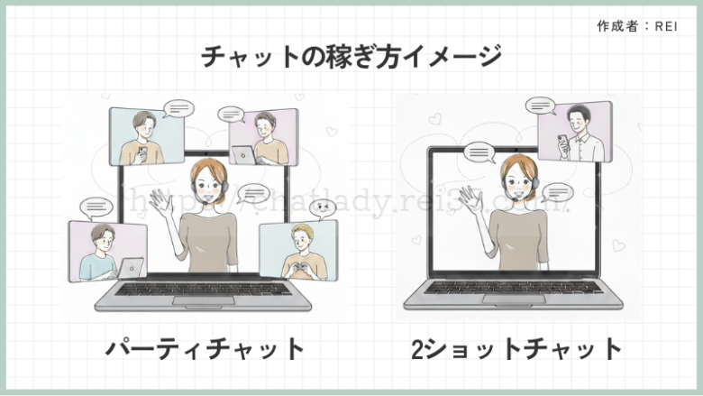 チャットの流れイメージ図