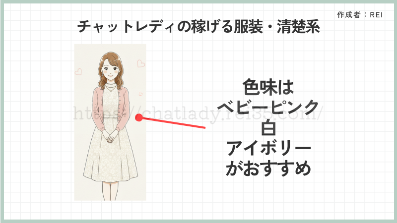 チャットレディの服装清楚系
